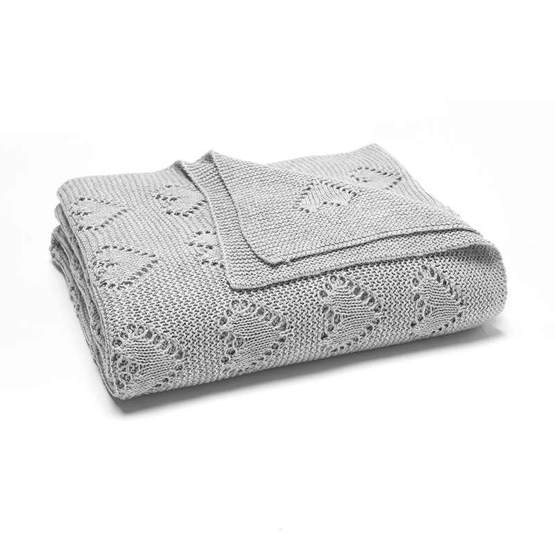 Baby Cotton Blankets Knitted N - Baby Nursery Bedding のレビューと価格