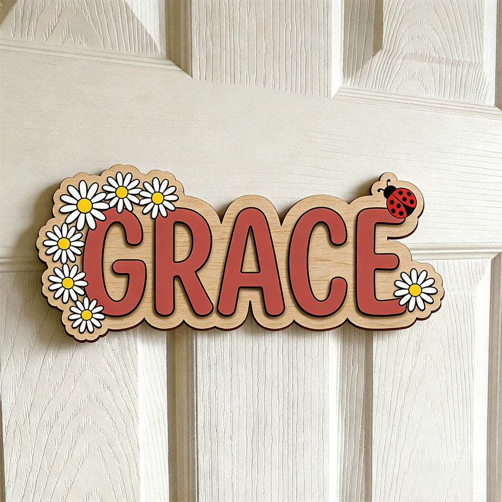 Personalized Cute Daisy Ladybu - Baby Nursery Themes Girl のレビューと価格
