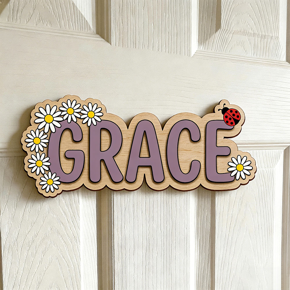 Personalized Cute Daisy Ladybu - Baby Nursery Themes Girl のレビューと価格
