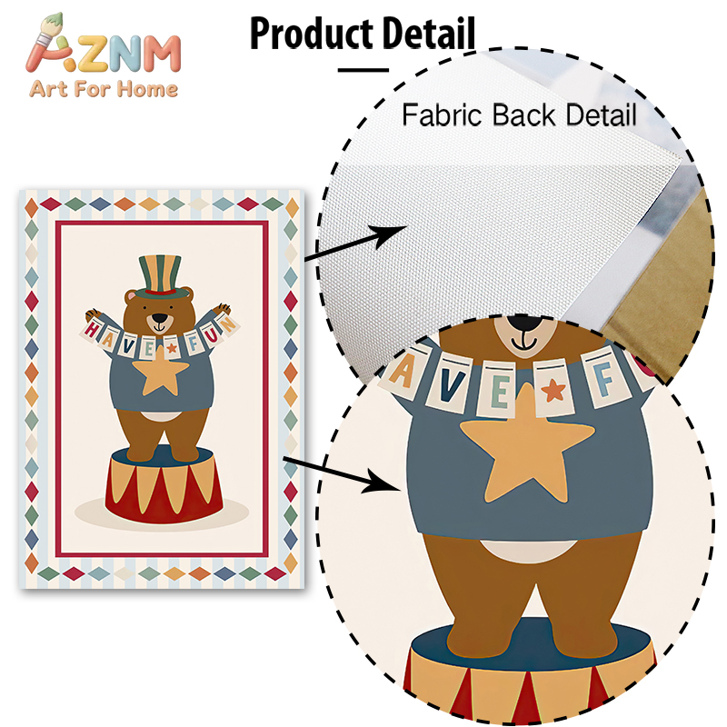 Circus Bear Magician Dog Quote - Baby Nursery Quotes のレビューと価格