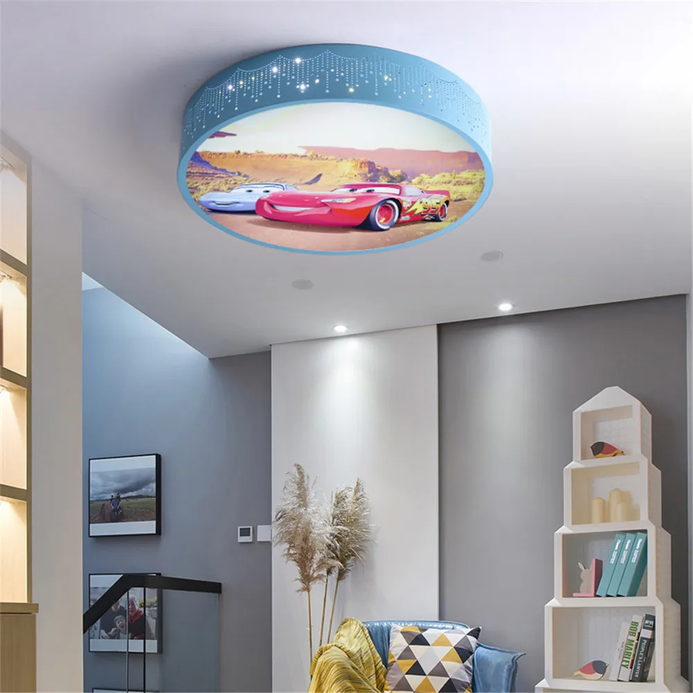 2025 Cartoon Car Round Led Cei - Baby Nursery Ceiling Light のレビューと価格