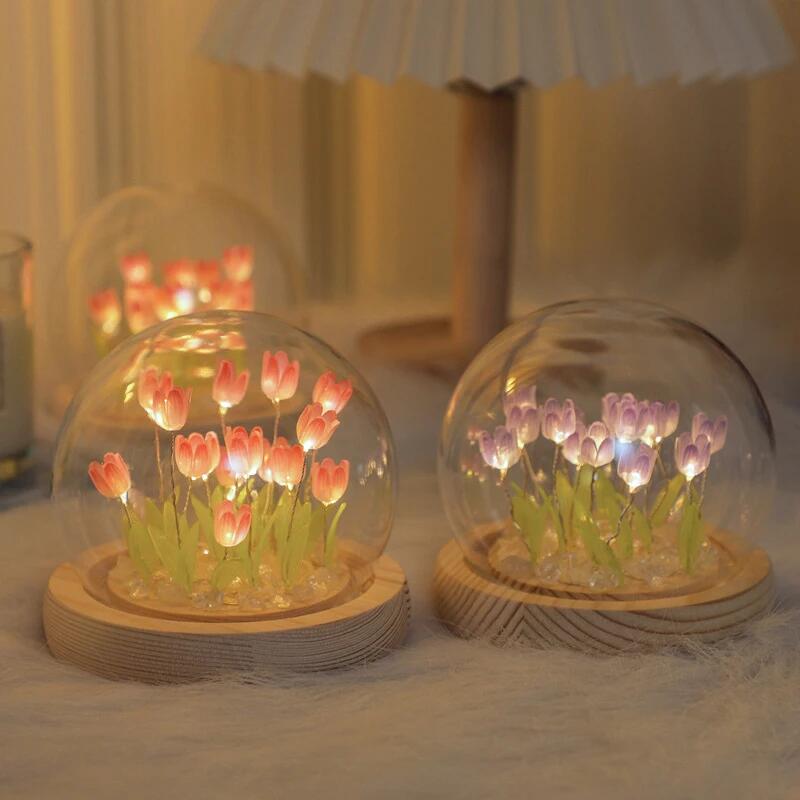 Artificial Tulip Flower Night  - Baby Nursery Lamp のレビューと価格