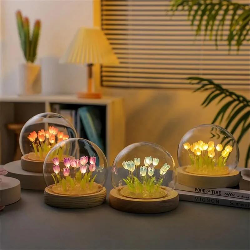 Artificial Tulip Flower Night  - Baby Nursery Lamp のレビューと価格