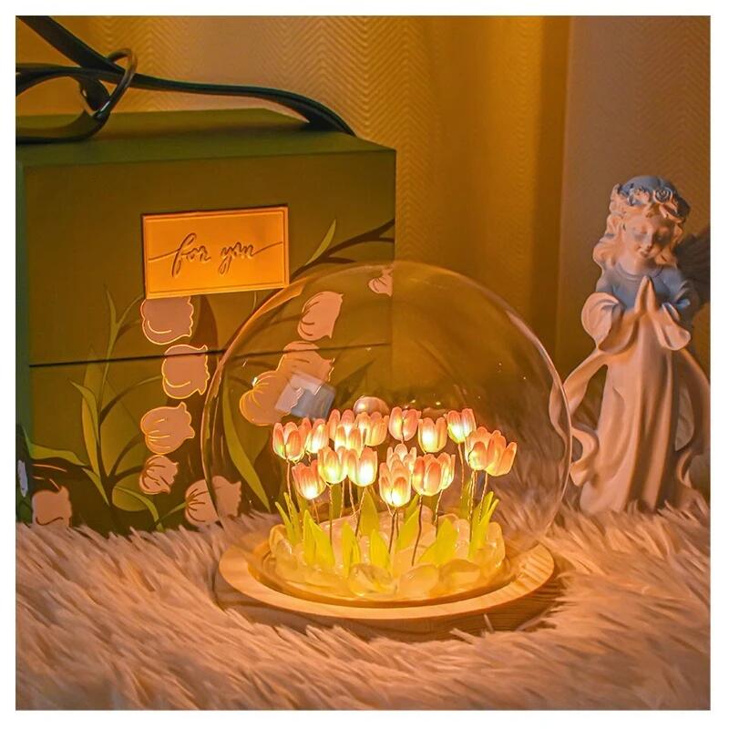 Artificial Tulip Flower Night  - Baby Nursery Lamp のレビューと価格