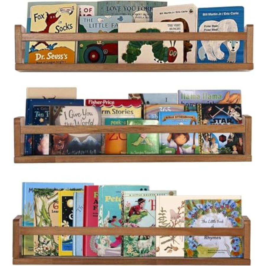 Nursery Shelves Floating Book  - Baby Nursery Floating Shelves のレビューと価格