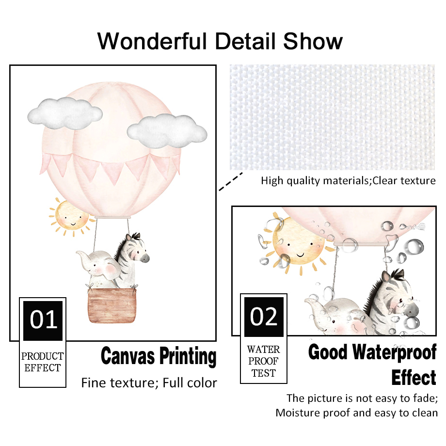 Hebrew Nursery Wall Art Jewish - Baby Nursery Hot Air Balloon のレビューと価格