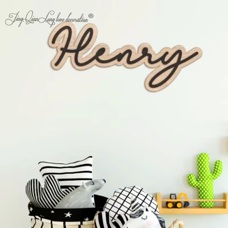 Custom Wooden Name Sign for Nu - Baby Nursery Name Letters のレビューと価格