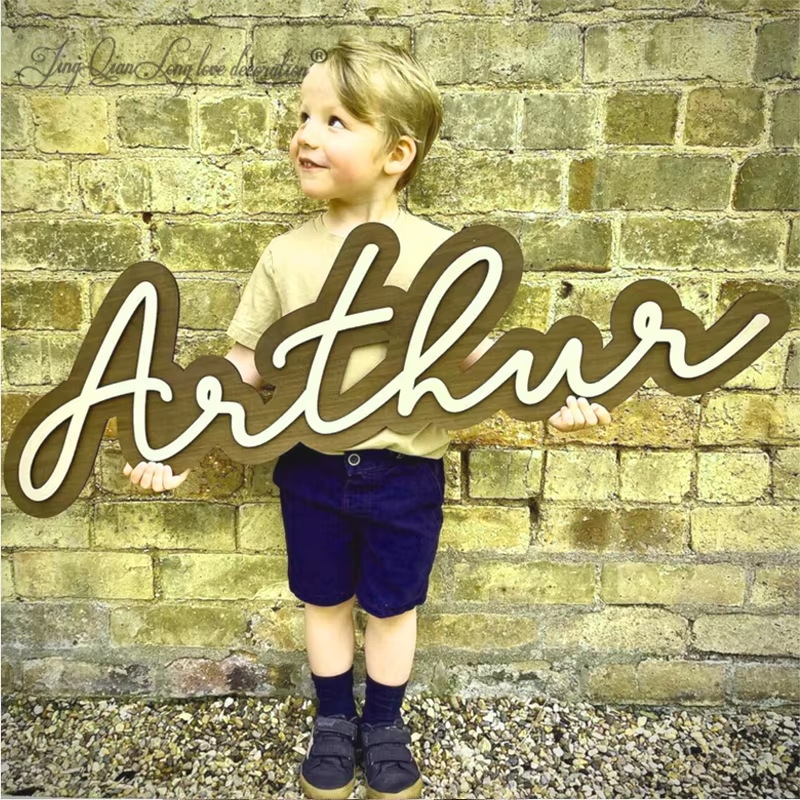 Custom Wooden Name Sign for Nu - Baby Nursery Name Letters のレビューと価格