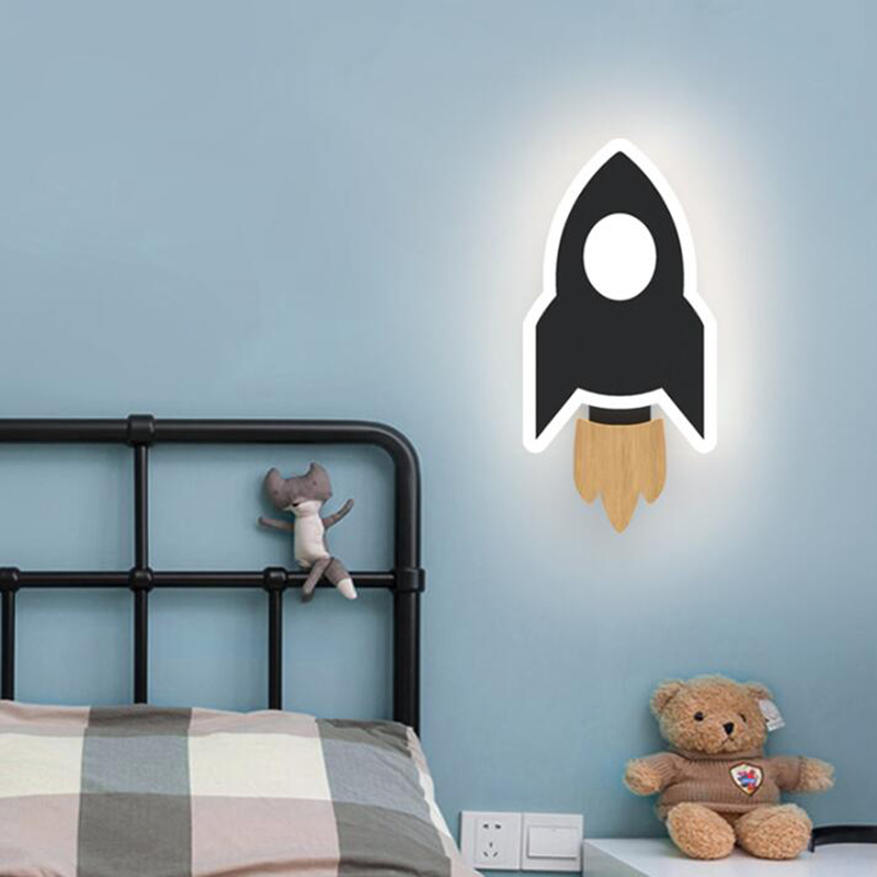 Cartoon LED Rocket Wall Lamp M - Baby Nursery Lamp のレビューと価格