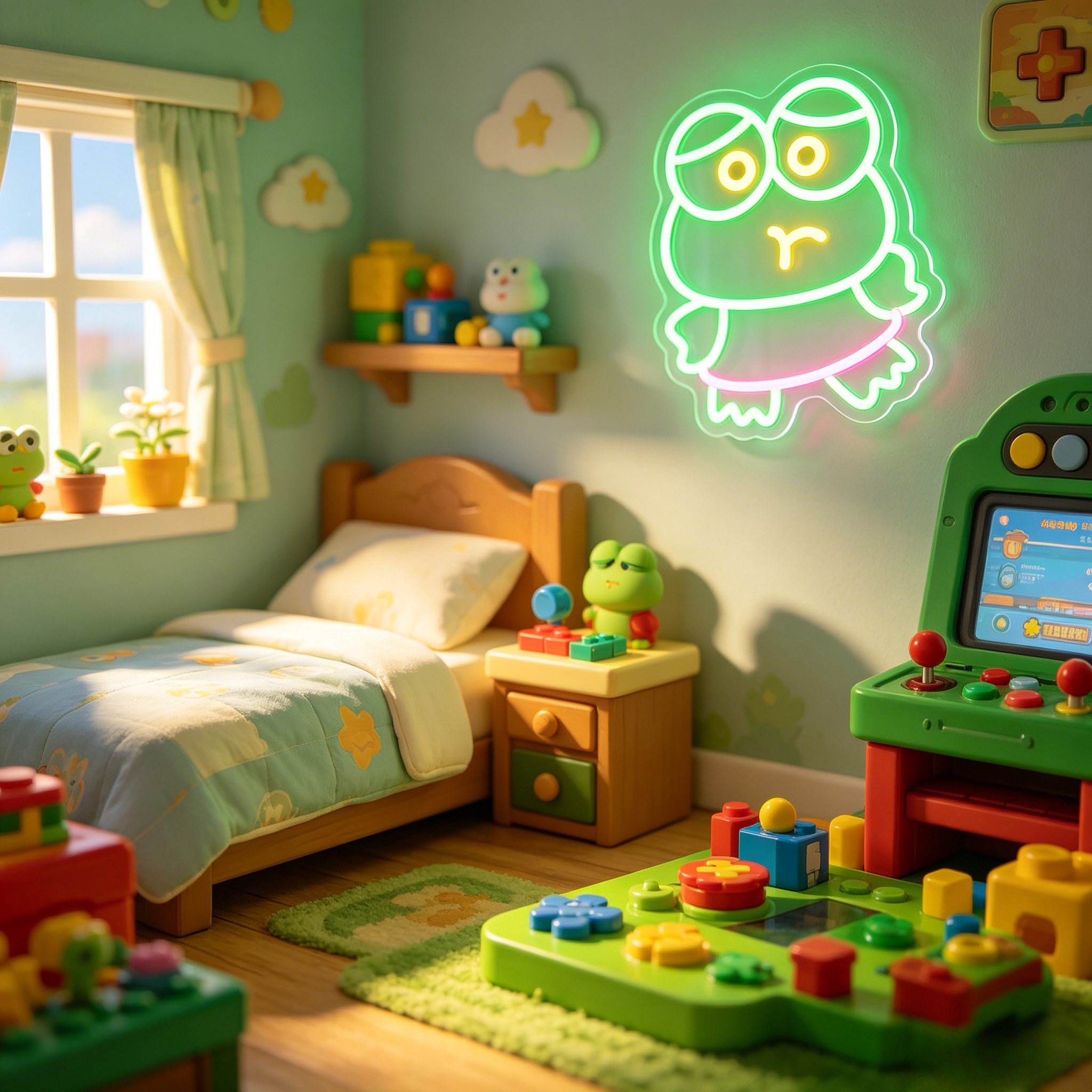 Cute Keroppi LED Neon Sign Lig - Baby Nursery Theme Ideas のレビューと価格